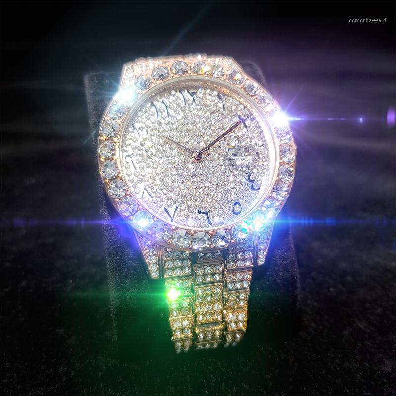 Arabic Dial Men's Watches Rose Gold Full Diamond Wrist Watch Man Stainless Steel Waterproof Calendar Male Quartz Wristwatches, 2643a-rgs
Arabic Dial Men's Watches Rose Gold Full Diamond Wrist Watch Man Stainless Steel Waterproof Calendar Male Quartz Wristwatches, 2643a-rgs