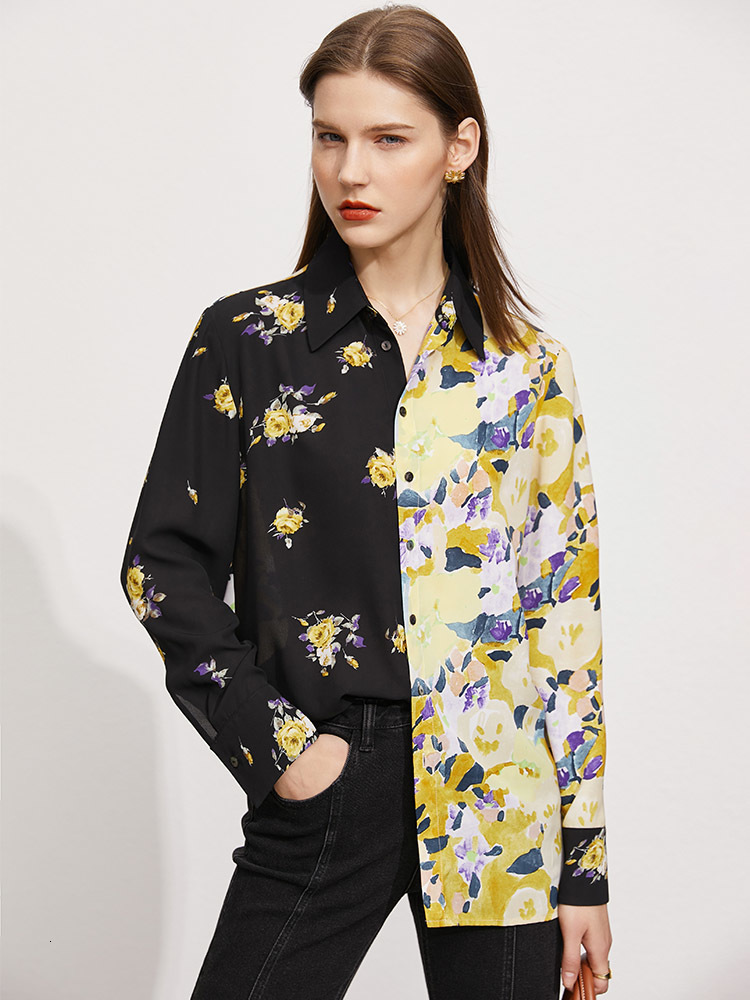 women's blouses & shirts blusa minimalista de verão para mulheres, camisa com botões, contraste floral, elegante, escritório, 12170375, White
women's blouses & shirts blusa minimalista de verão para mulheres, camisa com botões, contraste floral, elegante, escritório, 12170375, White