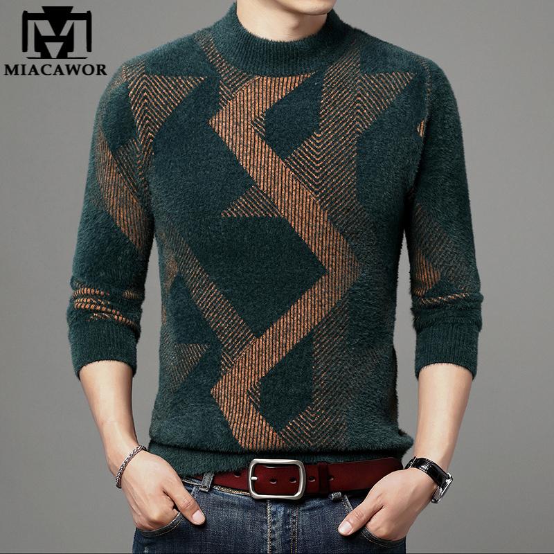 Men's Sweaters Brand Fashion Knitred Woolen Men Luxury Geometric Print Jumper Autum Winter Warm Soft Pullover Clothing Y467, White;black
Men's Sweaters Brand Fashion Knitred Woolen Men Luxury Geometric Print Jumper Autum Winter Warm Soft Pullover Clothing Y467, White;black