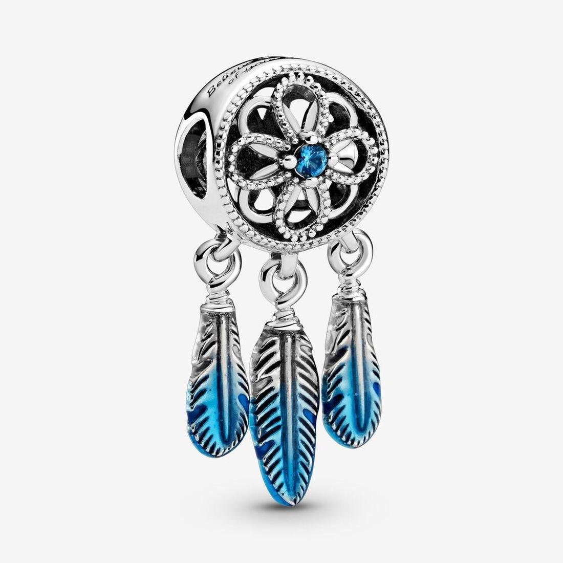 Genuine New Arrival 925 Sterling Silver Spiritual Dreamcatcher Dangle Charm Fit Original European Bracelet Fashion Jewelry Accessories