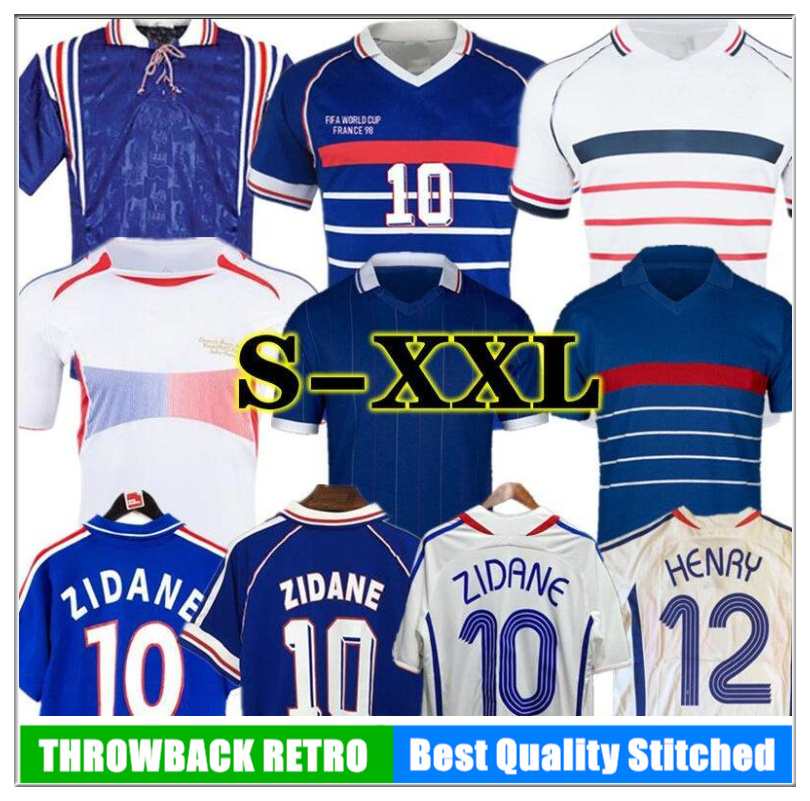 98 06 Retro ZIDANE jerseys jorkaeff Henry Trezeguet soccer French POGBA GRIEZMANN football shirt KANTE GIROUD maillot foot camiseta de fuda 82 84 96 02 04 10 PLATINI
98 06 Retro ZIDANE jerseys jorkaeff Henry Trezeguet soccer French POGBA GRIEZMANN football shirt KANTE GIROUD maillot foot camiseta de fuda 82 84 96 02 04 10 PLATINI