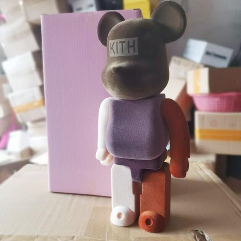 

New 1000% 70CM and 400% 28CM Bearbrick The Flocking KITH Fashion bear figures Toy For Collectors Be@rbrick Art Work model decoration toys