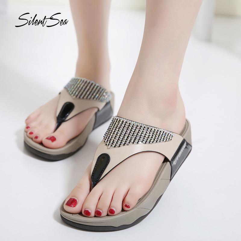 Slippers Silentsea Women Shoes Sandals Summer Lady Flats Leisure Casual Mixed Colors Beach Slides, Black 
Slippers Silentsea Women Shoes Sandals Summer Lady Flats Leisure Casual Mixed Colors Beach Slides, Black