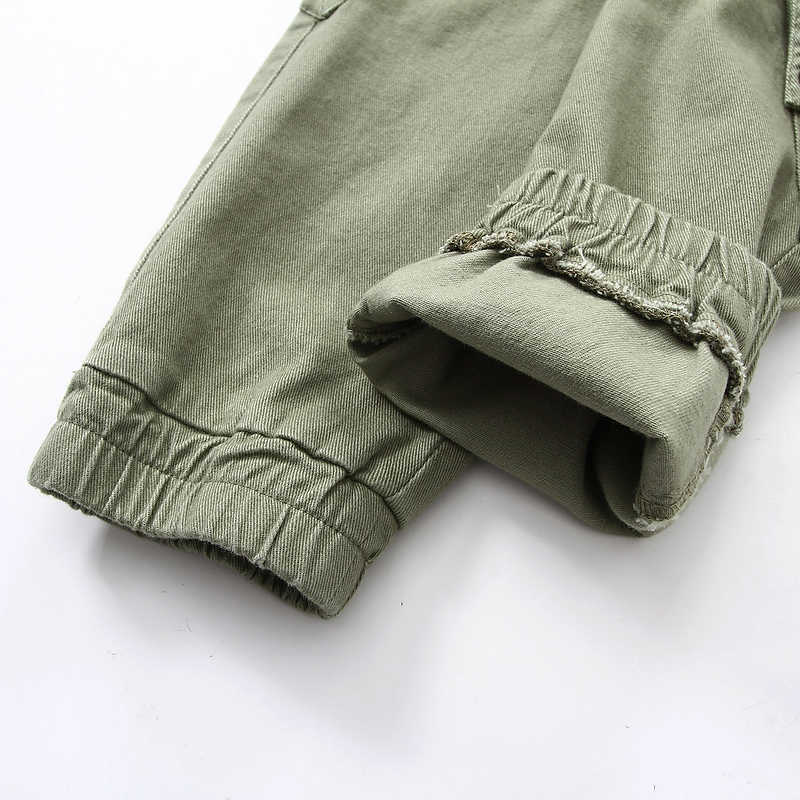 Casual Cargo Trouser for Boys Kids Cotton Pants Spring Autumn Teenager Joggers Clothing 3-10 Years Student Sweatpants 210529
