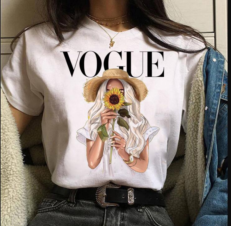 2021 Vogue Tshirt Women T Shirt Fashion Women T-shirts Harjauku Tee Tops Female Short Sleeve T-shirt Cute Tee Shirts Streetwear, White
2021 Vogue Tshirt Women T Shirt Fashion Women T-shirts Harjauku Tee Tops Female Short Sleeve T-shirt Cute Tee Shirts Streetwear, White