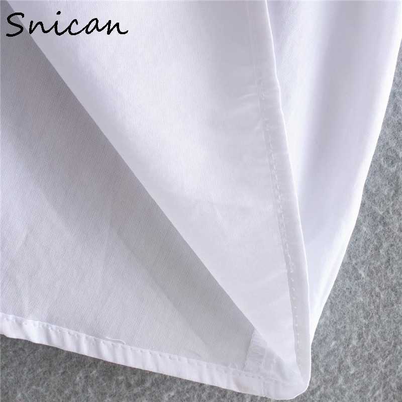 Snican basic white peter pan collar women blouse long sleeve office ladies uniform shirt za autumn spring camisa mujer chic 210719