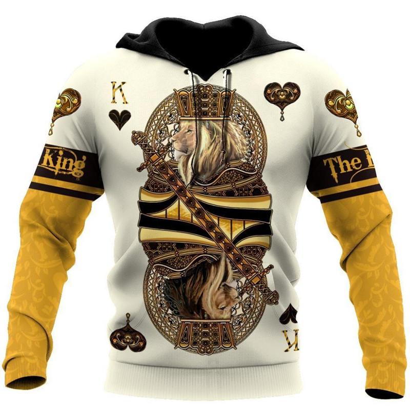 Men' Hoodies & Sweatshirts Fashion Pullover Yellow King Heart Lion Poker 3D Printed Unisex Deluxe Long Sleeve Zip Hoodie Casual Sweatshirt
Men' Hoodies & Sweatshirts Fashion Pullover Yellow King Heart Lion Poker 3D Printed Unisex Deluxe Long Sleeve Zip Hoodie Casual Sweatshirt