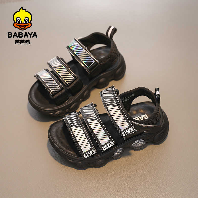 Babaya Children's Sandals Boys Casual Shoes 2021 Summer New Kids Sandals Boy Breathable Beach Shoes C0602, Silver
Babaya Children's Sandals Boys Casual Shoes 2021 Summer New Kids Sandals Boy Breathable Beach Shoes C0602, Silver