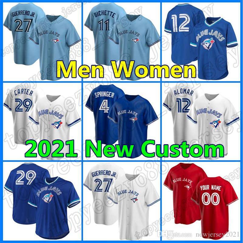 Toronto Custom Blue Baseball 4 George Springer Jays Jersey 27 Vladimir Guerrero Jr 10 Marcus Semien 8 Cavan Biggio Joe Carter Roberto Alomar, Blue;black
Toronto Custom Blue Baseball 4 George Springer Jays Jersey 27 Vladimir Guerrero Jr 10 Marcus Semien 8 Cavan Biggio Joe Carter Roberto Alomar, Blue;black