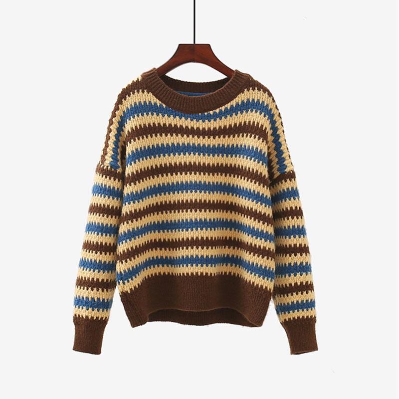 women's sweaters saleqi women's sweater with a round collar, striped shirt panels, autumn fashion, knitted or crocheted clothing c, White;black 
women's sweaters saleqi women's sweater with a round collar, striped shirt panels, autumn fashion, knitted or crocheted clothing c, White;black