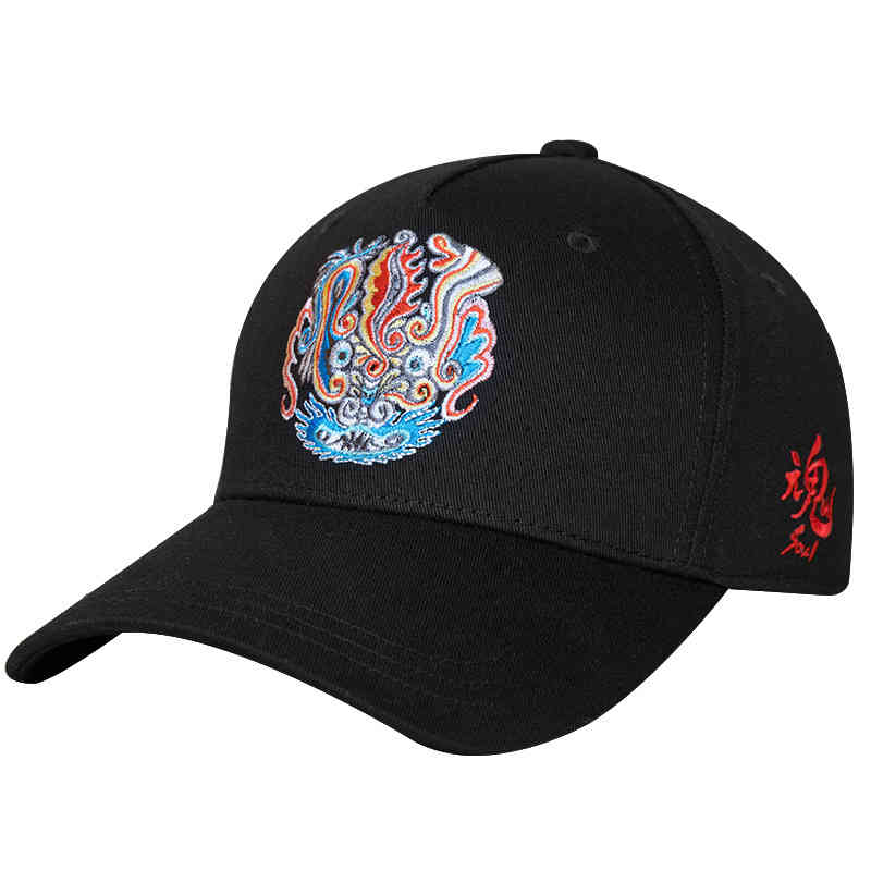 Guochao Hat Men's Korean Duck Tongue Curved Brim Sun Versatile Sports Outdoor Couple Baseball
