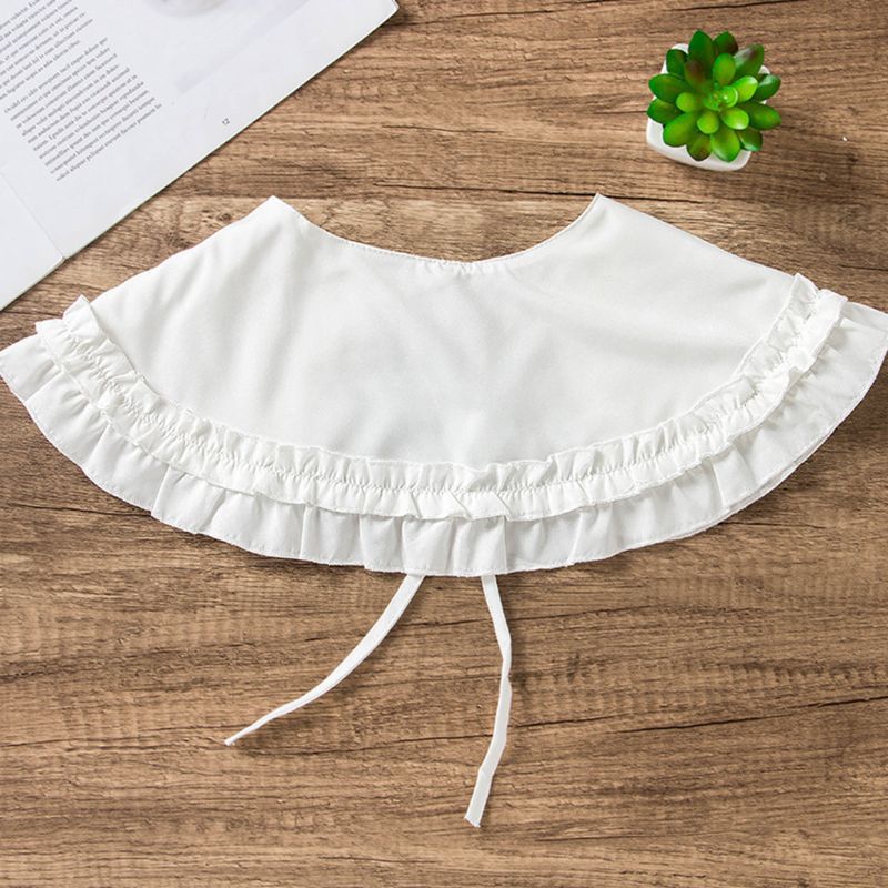 Japanese Women Girls Lolita Doll Double Layer Ruffles Fake Collar Shoulder Wrap 
Japanese Women Girls Lolita Doll Double Layer Ruffles Fake Collar Shoulder Wrap