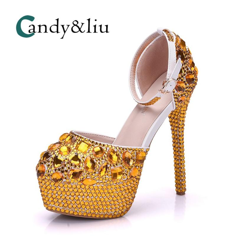 Dress Shoes Party Pumps 14 Cm Sandal Gold Crystal Rinestone Round Head Waterproof Table Stage Annual Auto Show Shoe Wedding, Black
Dress Shoes Party Pumps 14 Cm Sandal Gold Crystal Rinestone Round Head Waterproof Table Stage Annual Auto Show Shoe Wedding, Black