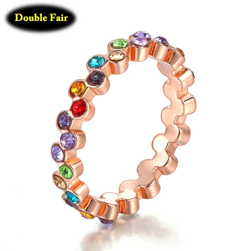 Cluster Rings Colorful Crystal Ring For Women Rose Gold Color Round Women's Girls Fashion Jewelry Gift Drop DZR002, Golden;silver
Cluster Rings Colorful Crystal Ring For Women Rose Gold Color Round Women's Girls Fashion Jewelry Gift Drop DZR002, Golden;silver
