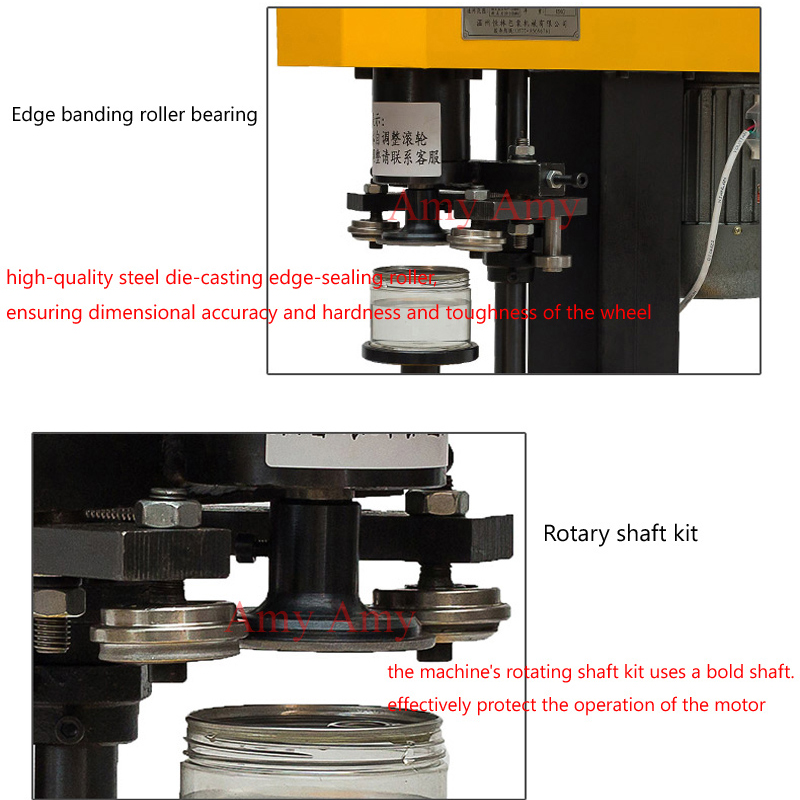 Semi-Automatic Tin Can Sealing Machine PET Plastic Canning Capping Machine Paper Aluminum Cans Sealer