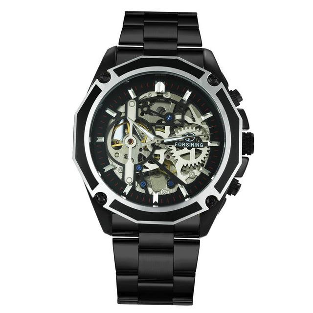 Wristwatches Steam Punk Automatic Mechanical Watch Steel Band Hollow Out Luminous Men's, Brown
Wristwatches Steam Punk Automatic Mechanical Watch Steel Band Hollow Out Luminous Men's, Brown