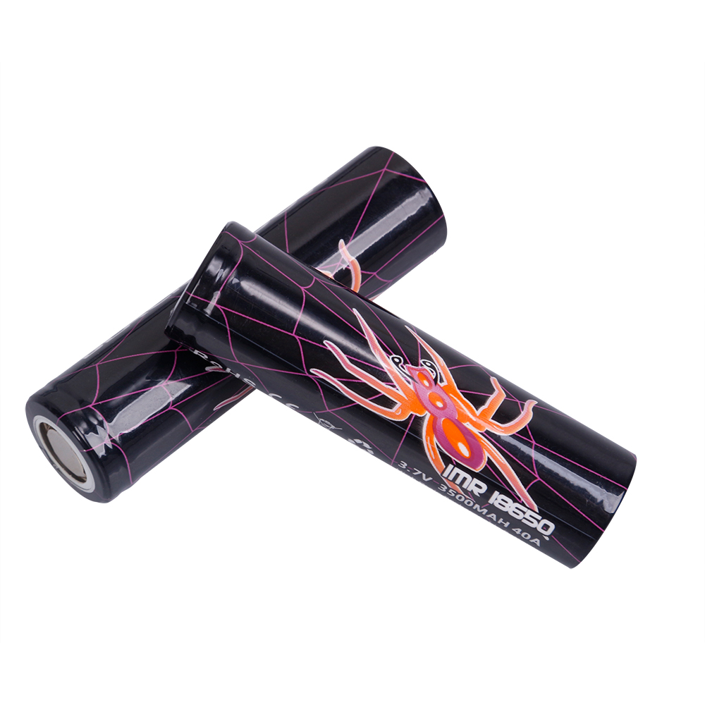 100% High Quality BLACK IMR 18650 Li-ion Battery WIDOW 3500mAh 40A 3.7V Top Drain IMR18650 Rechargeable Lithium Batteries Cell Fedex