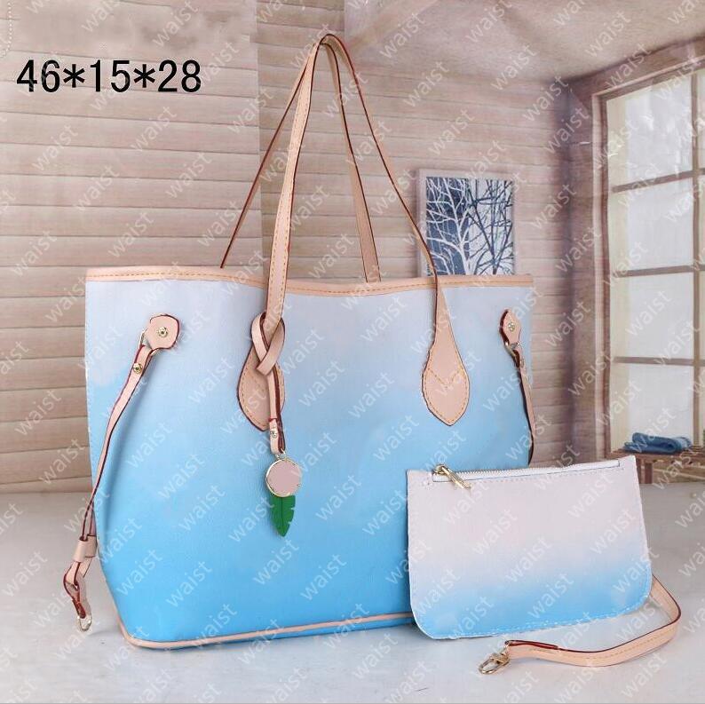 Two-piece color gradient handbag shoulder bag classic graffiti design high quality women large capacity designer
Two-piece color gradient handbag shoulder bag classic graffiti design high quality women large capacity designer
