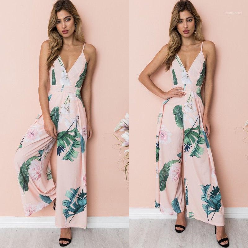 Women' Jumpsuits & Rompers 2021 Fashion Women Sleeveless Striped Strap Floral Printed V Neck Casual Clubwear Wide Leg Pants Outfits
Women' Jumpsuits & Rompers 2021 Fashion Women Sleeveless Striped Strap Floral Printed V Neck Casual Clubwear Wide Leg Pants Outfits