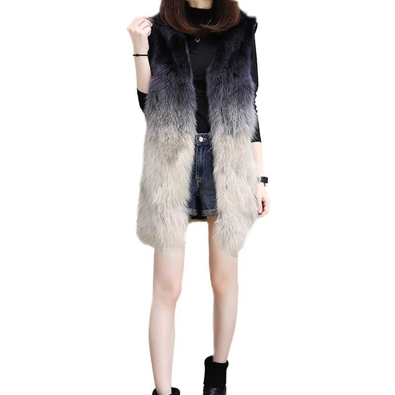 Women's Fur & Faux Winter Women Jacket Female Long Coat Autumn Outerwear Vest Gradient Color With Sleeves Detachable V380, Black
Women's Fur & Faux Winter Women Jacket Female Long Coat Autumn Outerwear Vest Gradient Color With Sleeves Detachable V380, Black