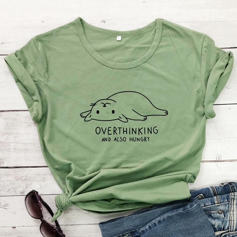 overthinking and also hungry lazy womens t shirt cat not today tees funny print slogan fashion, White
overthinking and also hungry lazy womens t shirt cat not today tees funny print slogan fashion, White