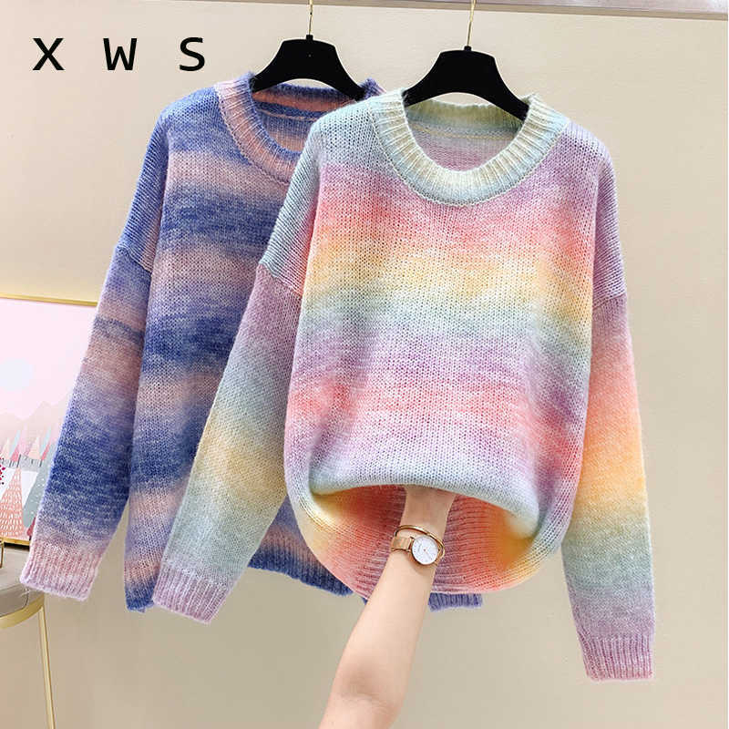 fashion stripe kint oversized sweater women loose casual long sleeve o neck patchwork autumn winter pullover jersey mujer 210604, Pink
fashion stripe kint oversized sweater women loose casual long sleeve o neck patchwork autumn winter pullover jersey mujer 210604, Pink