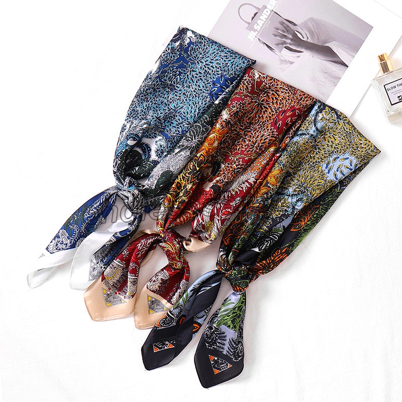 Womens luxury silk headscarf women's printed square 70cm square shawl and Wrpas scarves for woman headband Accessories
Womens luxury silk headscarf women's printed square 70cm square shawl and Wrpas scarves for woman headband Accessories