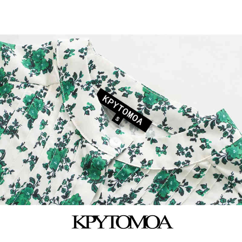 Women Elegant Fashion Flroal Print Midi Dress O Neck Half Sleeve Female Dresses Vestidos Mujer 210420