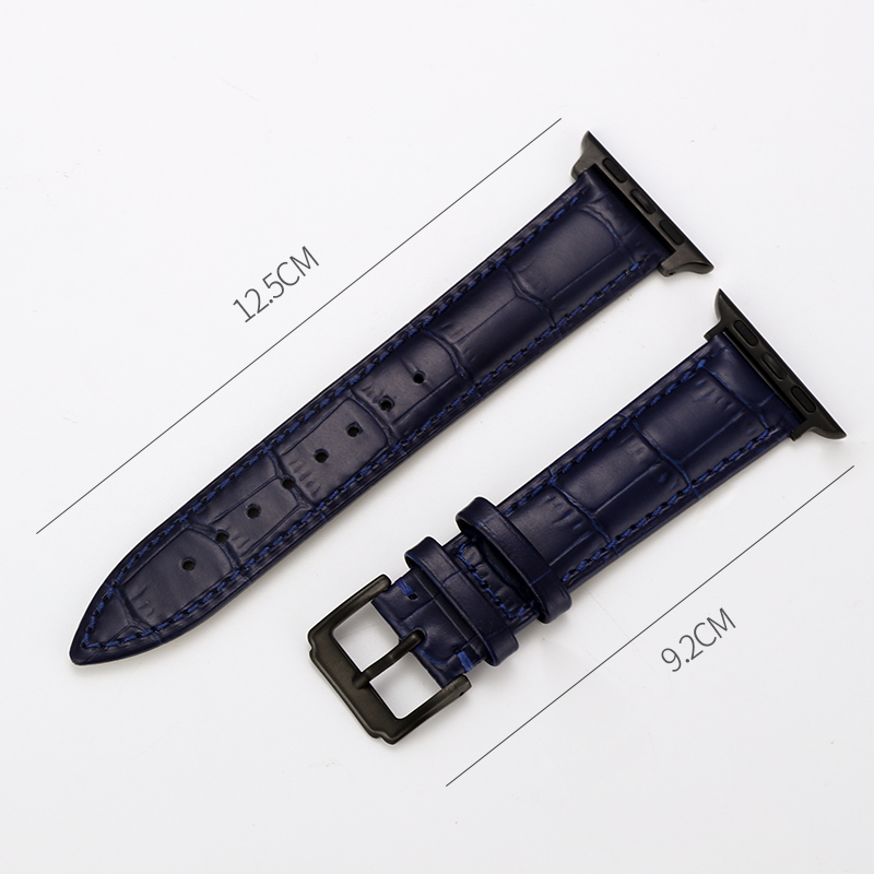 Suitable for Apple Watch iWatch1-6 ES universal leather blue strap style 38-40 42-44mm, Black;brown
Suitable for Apple Watch iWatch1-6 ES universal leather blue strap style 38-40 42-44mm, Black;brown