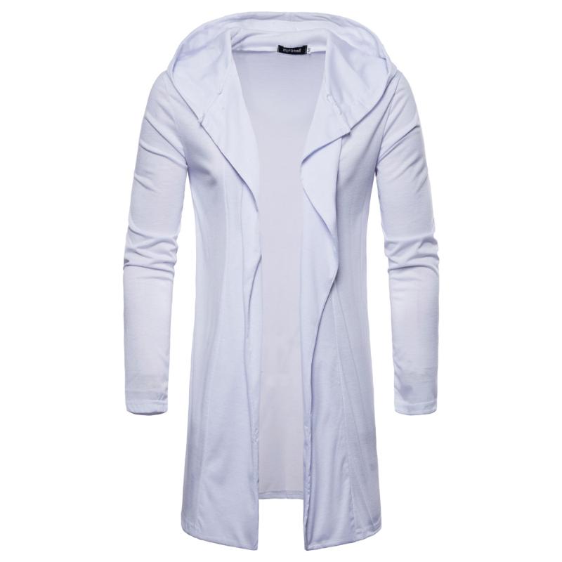 Men's Trench Coats 2021 Autumn And Winter Hooded Knitted Windbreaker High Street Solid Color Mid-length Cardigan Men Long Coat, Gray
Men's Trench Coats 2021 Autumn And Winter Hooded Knitted Windbreaker High Street Solid Color Mid-length Cardigan Men Long Coat, Gray