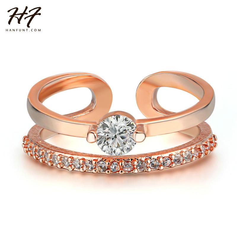Cluster Rings Rose Gold Color Fashion Adjustable Wedding & Engagement Ring CZ Crystal Jewelry For Women As Chirstmas Gift R481, Golden;silver
Cluster Rings Rose Gold Color Fashion Adjustable Wedding & Engagement Ring CZ Crystal Jewelry For Women As Chirstmas Gift R481, Golden;silver