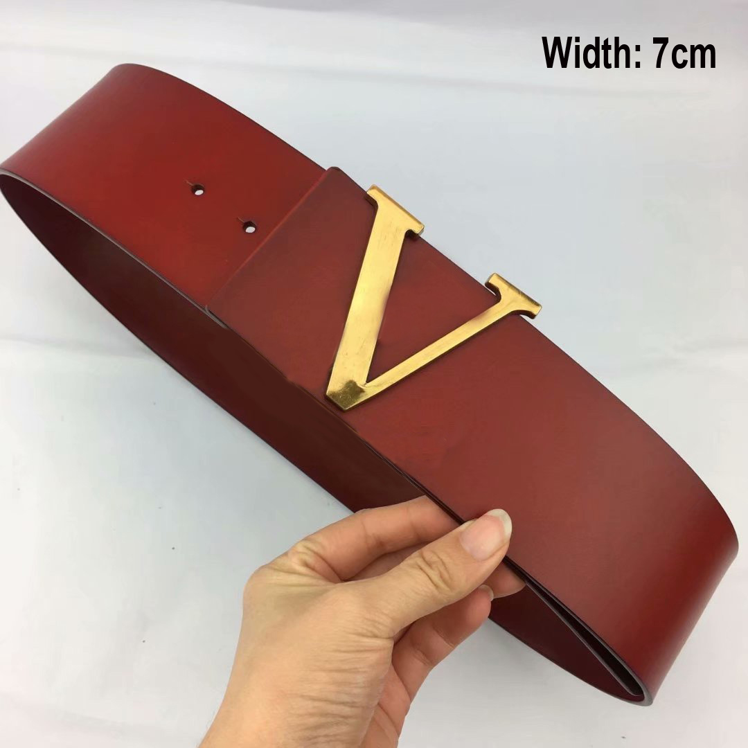 7cm wide women High Quality Designer Belts Men Fashion V Letter Luxury Famous Genuine Leather Belt Classic Exquisite Waist Strap, Black;brown
7cm wide women High Quality Designer Belts Men Fashion V Letter Luxury Famous Genuine Leather Belt Classic Exquisite Waist Strap, Black;brown
