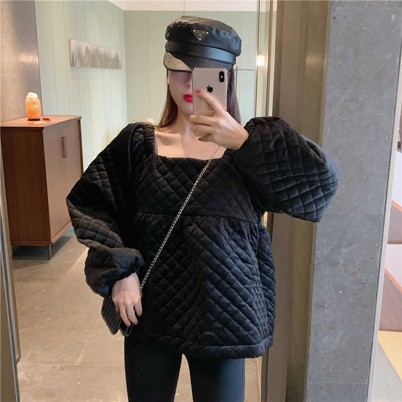 Will ~ firm offers French niche party led ling doll cotton-padded jacket, minus age female brim hubble-bubble sleeve short jacke 210819