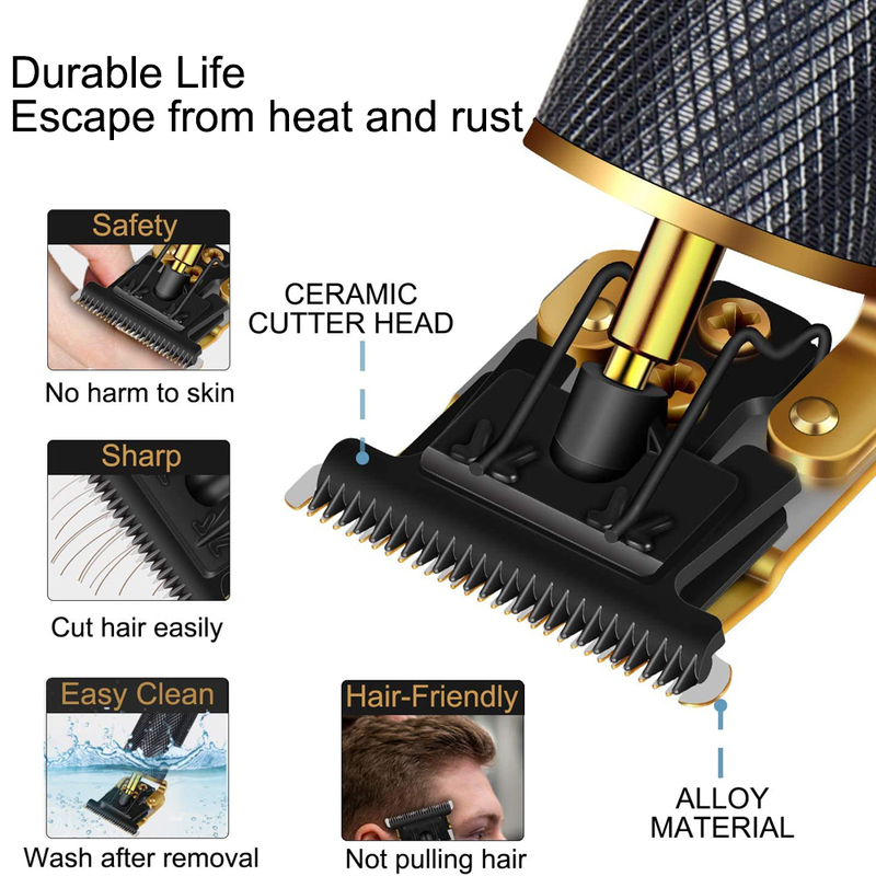 T9 USB Electric Hair Cutting Machine Rechargeable Cut Clipper Man Shaver Trimmer For Men Barber Professional Beard Trimmers 220303