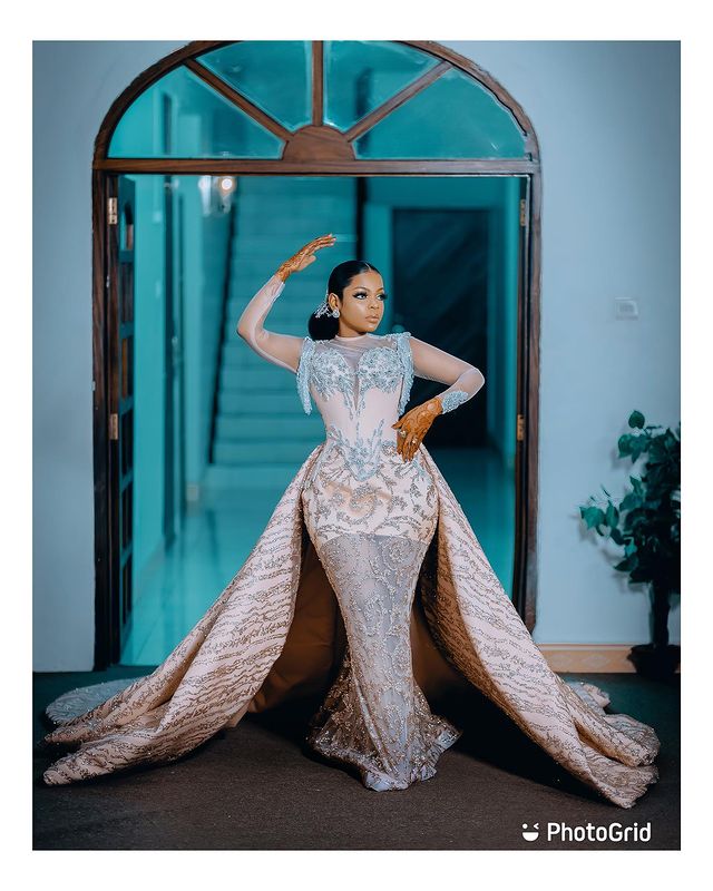 2021 Plus Size Arabic Aso Ebi Luxurious Mermaid Sexy Prom Dresses Lace Beaded Sheer Neck Evening Formal Party Second Reception Gowns Dress ZJ557