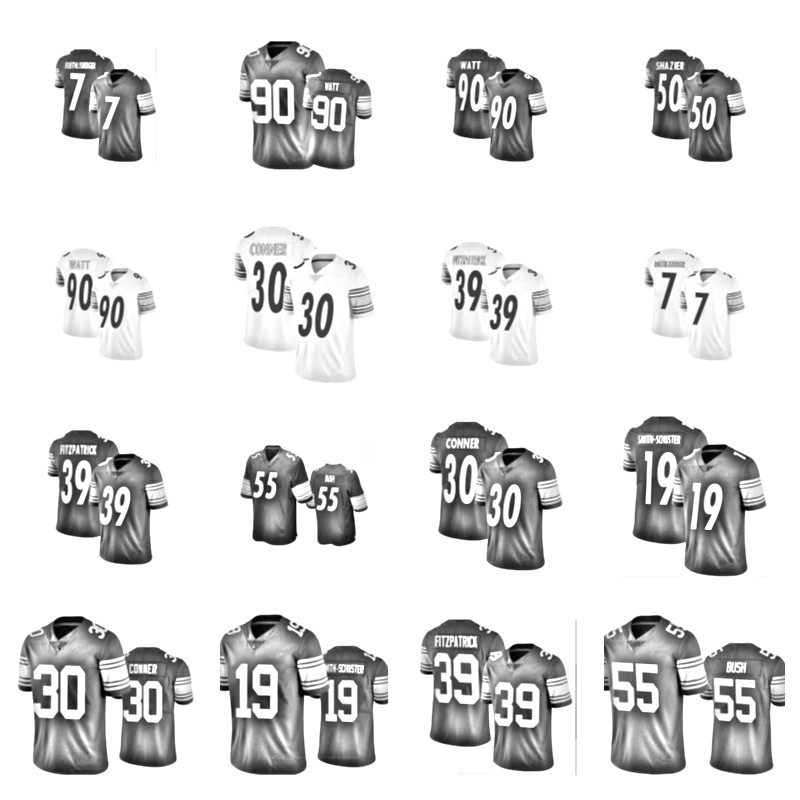 2021 Football Jerseys 7 Ben Roethlisberger 19 Smith-Schuster 30 James Conner 39 Minkah Fitzpatrick 50 Shazier 55 Devin Bush, Black;red
2021 Football Jerseys 7 Ben Roethlisberger 19 Smith-Schuster 30 James Conner 39 Minkah Fitzpatrick 50 Shazier 55 Devin Bush, Black;red