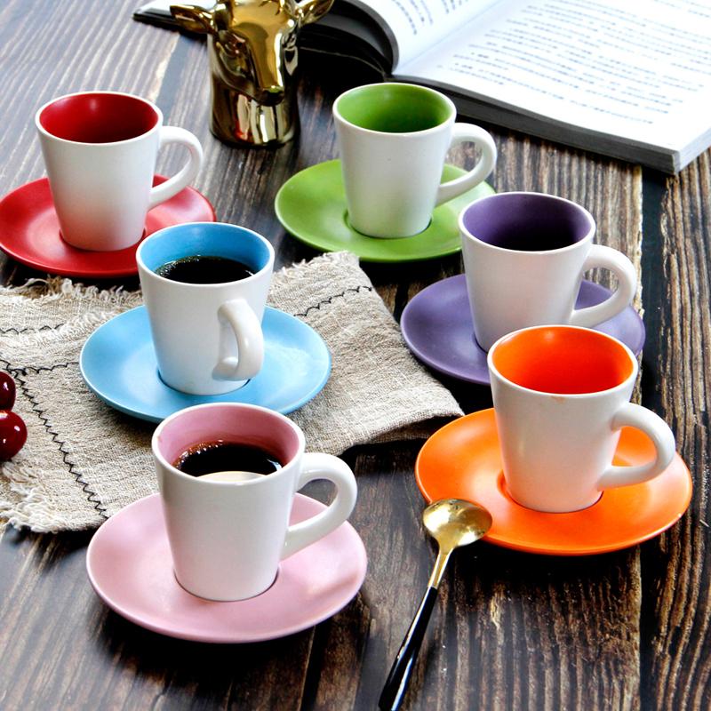 Mugs 6 Pcs Colorful Professional Espresso With Tray Set 100ml Italy Black Strong Coffee Cups Ceramic Coffe Tea Tumbler Caneca
Mugs 6 Pcs Colorful Professional Espresso With Tray Set 100ml Italy Black Strong Coffee Cups Ceramic Coffe Tea Tumbler Caneca