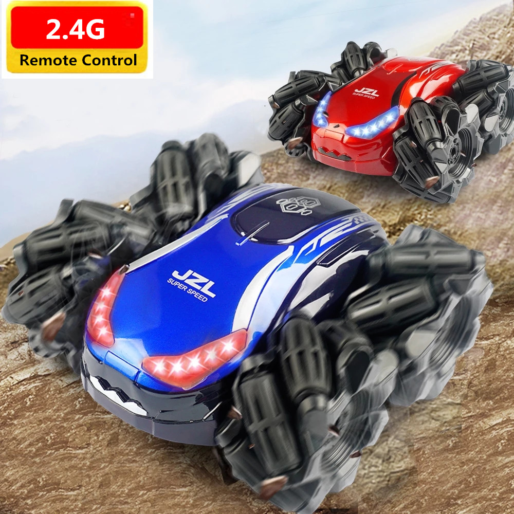 20Min Play Double-Sided Driving 2.4G RC Twist Model With Flash Light Rotation Stunt Car 4WD Rock Crawler Remote Control Toy Gift
20Min Play Double-Sided Driving 2.4G RC Twist Model With Flash Light Rotation Stunt Car 4WD Rock Crawler Remote Control Toy Gift