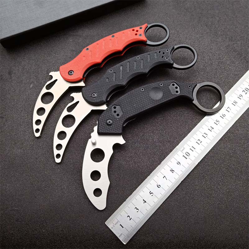 1Pcs 2021 Practice Claw knife 420C Satin Blade G10 Handle Trainer Karambit EDC Outdoor Sport Tools Gift Knives
1Pcs 2021 Practice Claw knife 420C Satin Blade G10 Handle Trainer Karambit EDC Outdoor Sport Tools Gift Knives