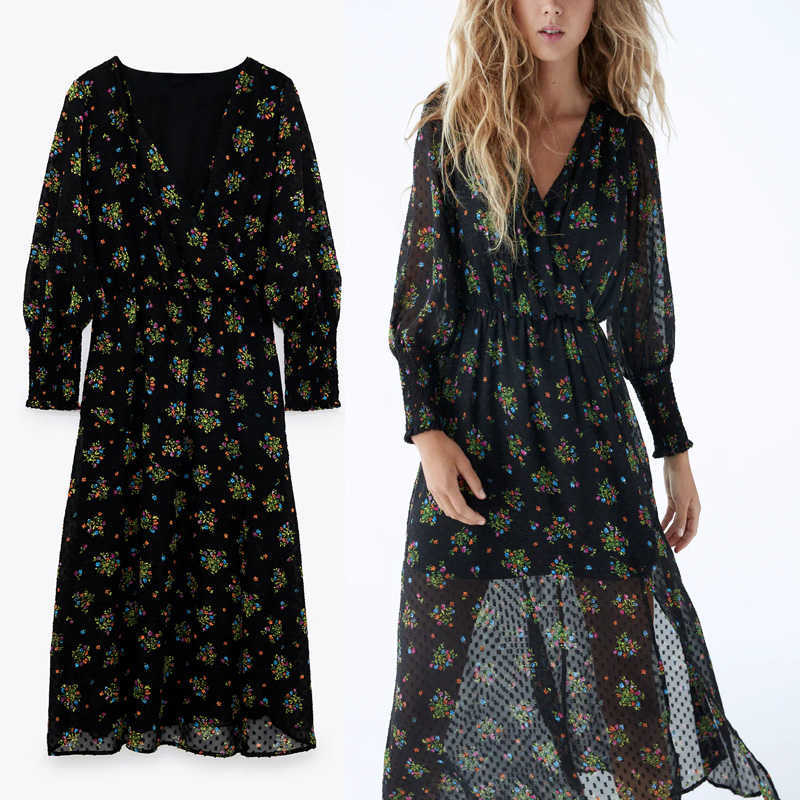 Za Dot Mesh Long Dress Women Elegant Floral Print Long Sleeve Party Dresses Elastic Waist Female Black Tulle Midi Dress 210602
Za Dot Mesh Long Dress Women Elegant Floral Print Long Sleeve Party Dresses Elastic Waist Female Black Tulle Midi Dress 210602
