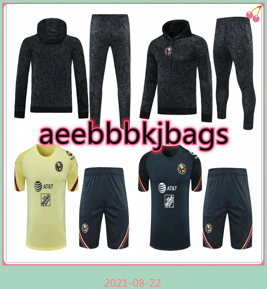 21 22 Mexico Liga America adult tracksuit soccer Hooded jacket set 2021 2022 MX Club América hoodie football short sleeve training jerseys kit, Black
21 22 Mexico Liga America adult tracksuit soccer Hooded jacket set 2021 2022 MX Club América hoodie football short sleeve training jerseys kit, Black