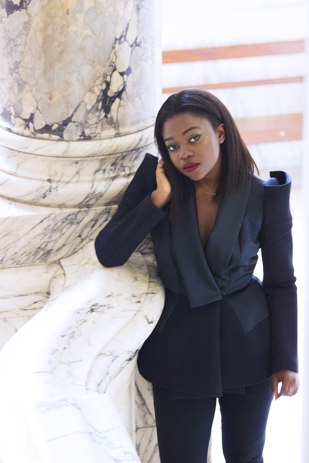 African Black Women Suits Summer Leisure Slim Fit Evening Party Prom Blazer Red Carpet Outfit Tuxedos (Jacket+Pants)