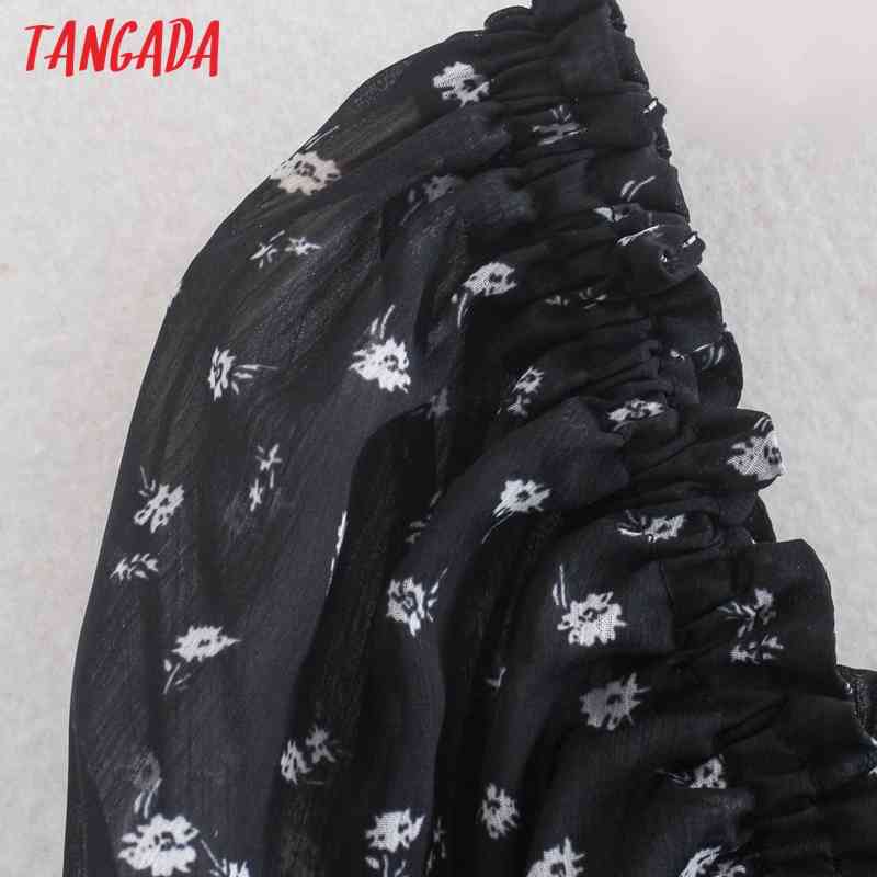 Women Retro Print Pleated Crop Long Sleeve Summer Chic Female Sexy Slim Shirt Tops CE132 210416