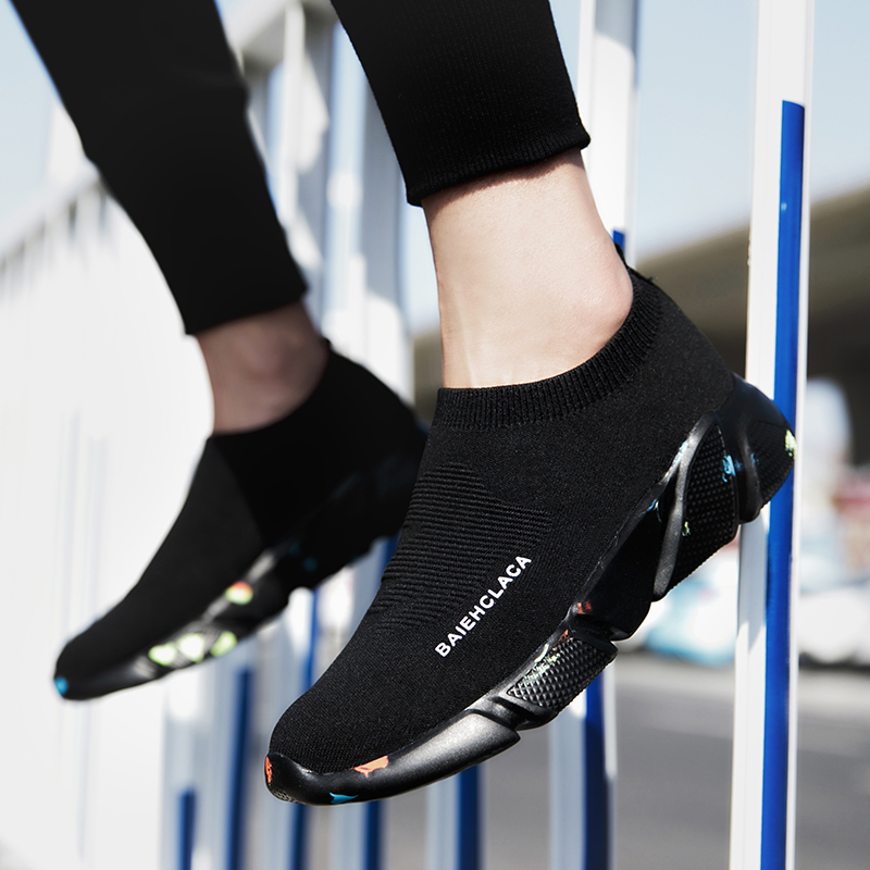 One-Pedal Mens and Womens Shoes All-Match Lazy Lovers Sports Leisure Cloth Stretch Knitted, 159 white and black air cushion slip-on
One-Pedal Mens and Womens Shoes All-Match Lazy Lovers Sports Leisure Cloth Stretch Knitted, 159 white and black air cushion slip-on