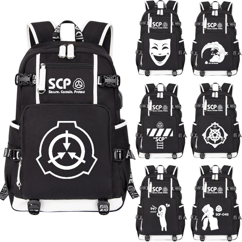Backpack SCP Foundation Black Bookbag Cartoon School Bags For Teenage Kids Travel Bagpack USB Laptop Shoulder, Style - 17
Backpack SCP Foundation Black Bookbag Cartoon School Bags For Teenage Kids Travel Bagpack USB Laptop Shoulder, Style - 17