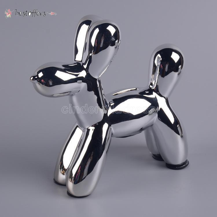 New Ceramic Craft Animal Balloon Dog Piggy Bank Put A Nordic Home Decoration Put on A Gold Silver Balloon Plating Modern Home Ornament BN19
New Ceramic Craft Animal Balloon Dog Piggy Bank Put A Nordic Home Decoration Put on A Gold Silver Balloon Plating Modern Home Ornament BN19
