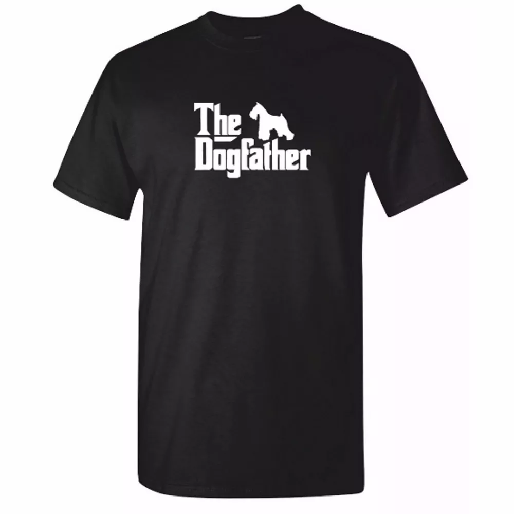 Mens Miniature SCHNAUZER TShirt - DOG FATHER T Shirt Funny Pet Clothing Gift