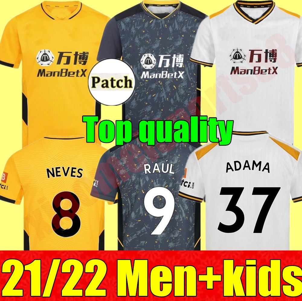 21 22 adult Men kids kit youth ADAMA VITINHA Home Soccer jersey 2021 2022 Wolves Away NETO NEVES RAUL Shirts PODENCE DIOGO J 3rd Football uniform, Kids home+socks
21 22 adult Men kids kit youth ADAMA VITINHA Home Soccer jersey 2021 2022 Wolves Away NETO NEVES RAUL Shirts PODENCE DIOGO J 3rd Football uniform, Kids home+socks