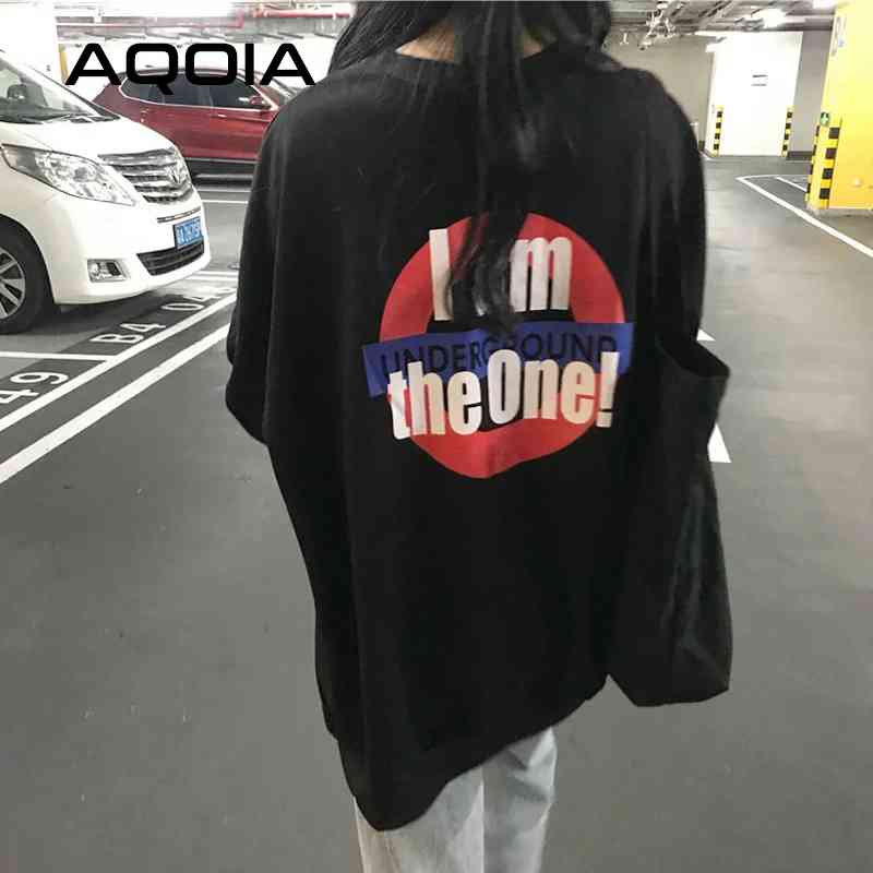 Autumn Streetwear INS Letter Printing Thin Women Sweatshirt Plus Size O Neck Loose Womens Long Hoodies Fashion Pullovers 210521, Black
Autumn Streetwear INS Letter Printing Thin Women Sweatshirt Plus Size O Neck Loose Womens Long Hoodies Fashion Pullovers 210521, Black