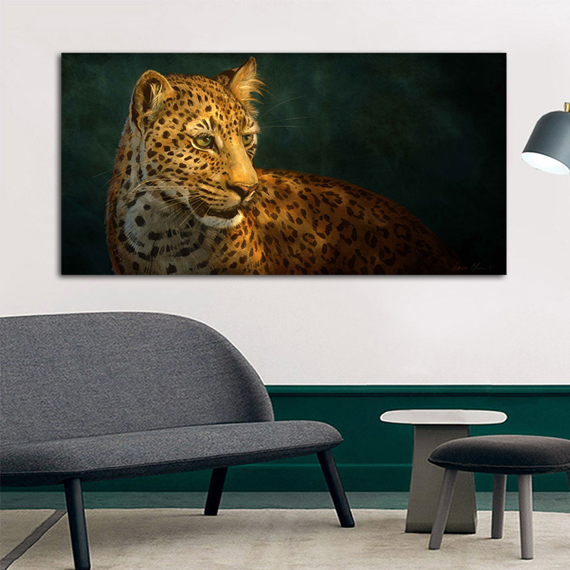 Colorful Elephant Animal Posters Oil Painting Printed On Canvas Wall Art Pictures for Living Room Hoom Decor Horse Lion Birds